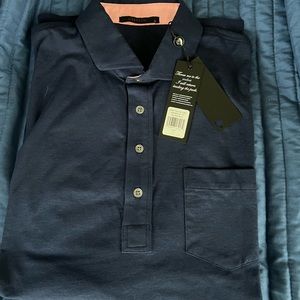 Greyson Clothier Men’s NWT Spirit Polo in Maltese Blue. Size L
